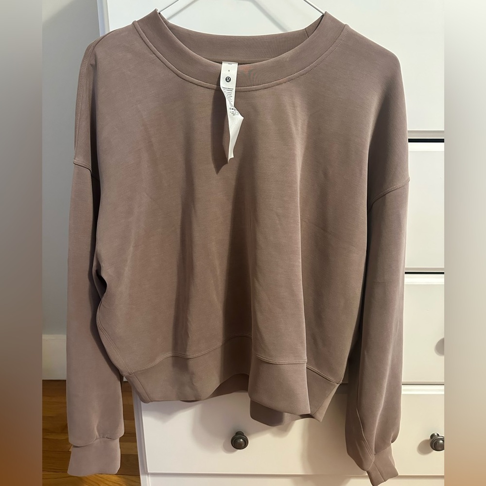 lululemon athletica Softstreme perfectly oversized cropped crew Sweatshirt